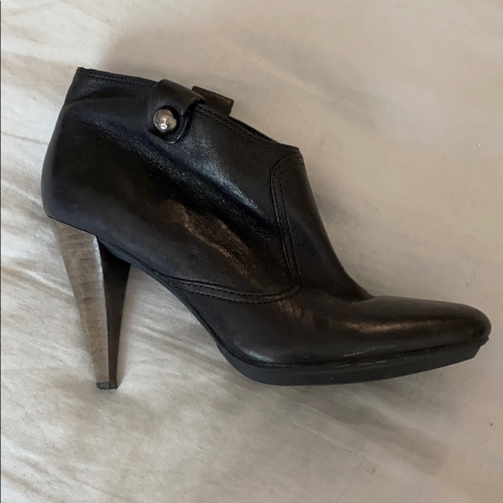 Coach black booties